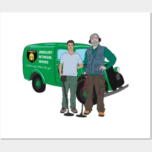 Russell & Hugh - Jewellery Retrieval Service - DMDC - Detectorists Posters and Art